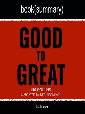 cover image of Good to Great by Jim Collins--Book Summary